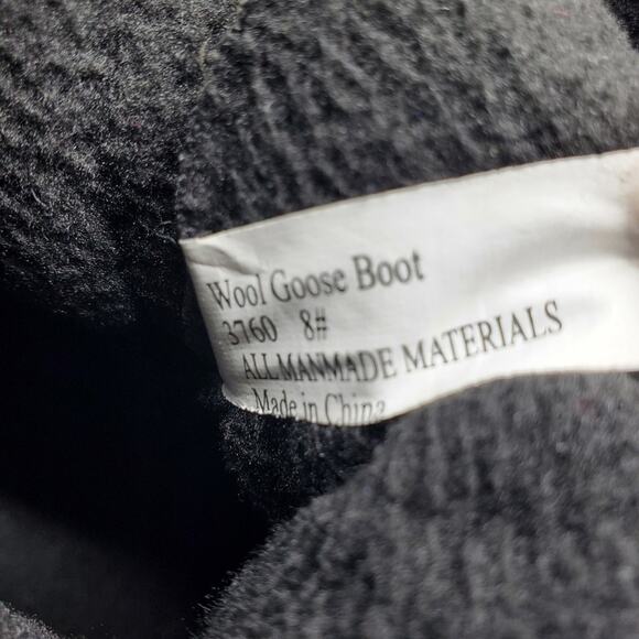 Seven7 Wool Goose Quilted Water Resistant Duck Bootie Boot Shoe Green Women's 8 - Picture 6 of 8